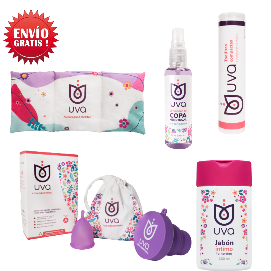 Kit Ciclo Menstrual Con Higiene Completa Talla A